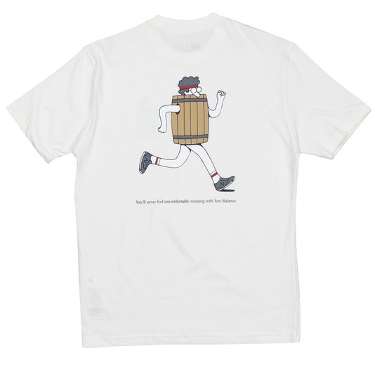 Camiseta New Balance Culture Barrel Off White