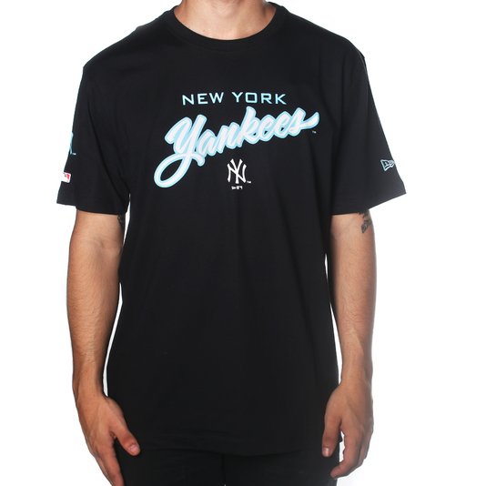 Camiseta New Era Best NYC Yankees Preto/Azul