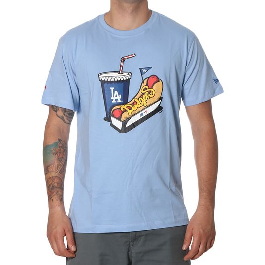 Camiseta New Era Have Fun Hotdog Losdod Azul Claro