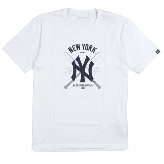 Camiseta New Era Mlb New York Yankees Core Branco