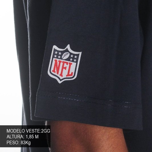 Camiseta New Era New England Patriots Plus Azul Marinho