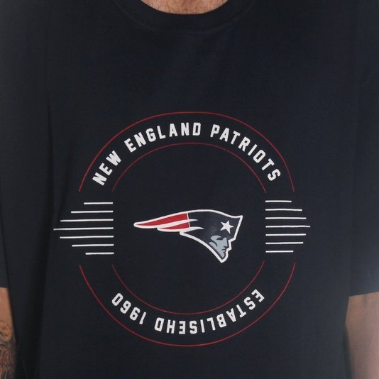 Camiseta New Era New England Patriots Plus Azul Marinho