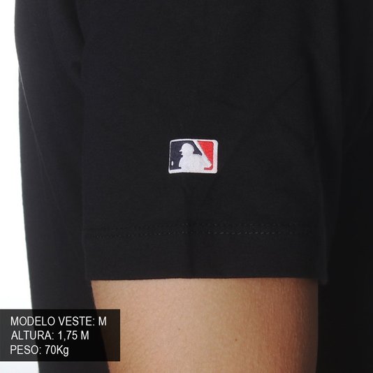 Camiseta New Era New York Logo NY Major League Baseball Preto