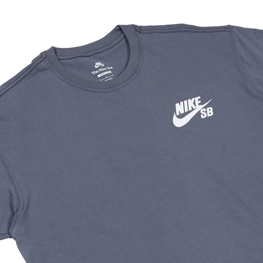 Camiseta Nike Sb Logo Skate Cinza