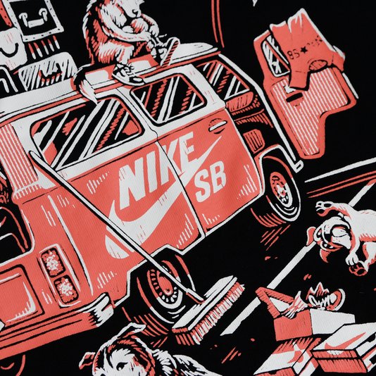 Camiseta Nike Sb Tee Oc Road Dogs Preto