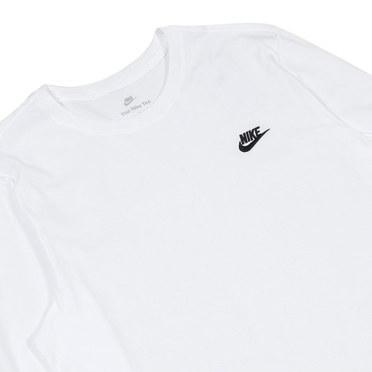 Camiseta Nike Sportswear Club M/L Branco