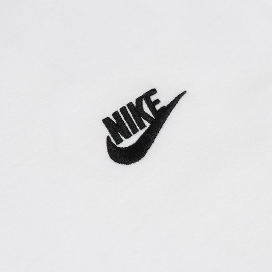Camiseta Nike Sportswear Club M/L Branco
