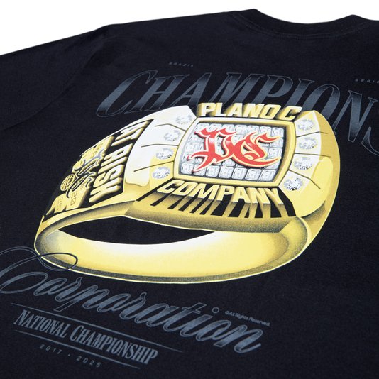 Camiseta Plano C. Champions Ring Preto
