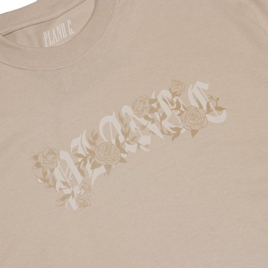 Camiseta Plano C Climbing Roses Bege