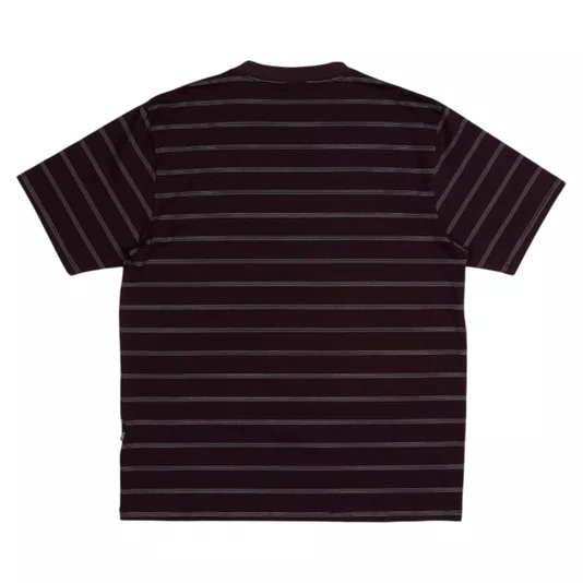 Camiseta Plano C. Listrada Label Bordo