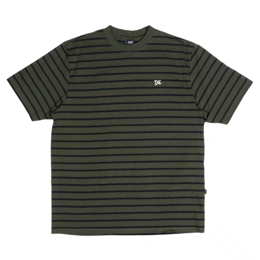 Camiseta Plano C. Listrada Verde/Preto
