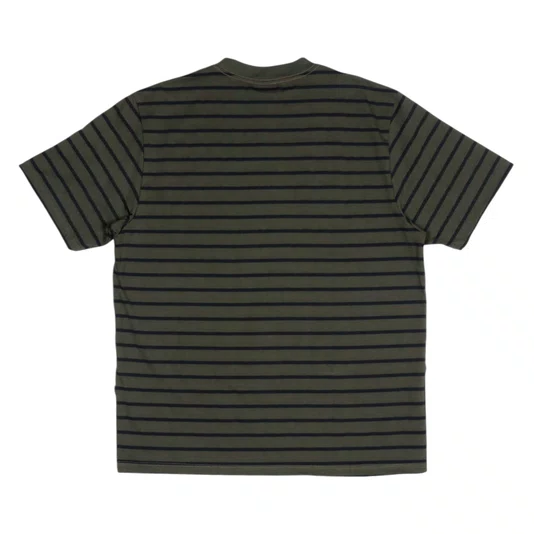 Camiseta Plano C. Listrada Verde/Preto