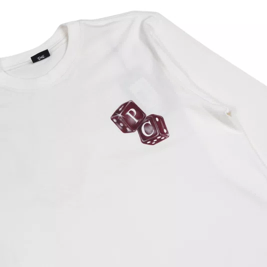 Camiseta Plano C. M/L Dice Rollers Off White