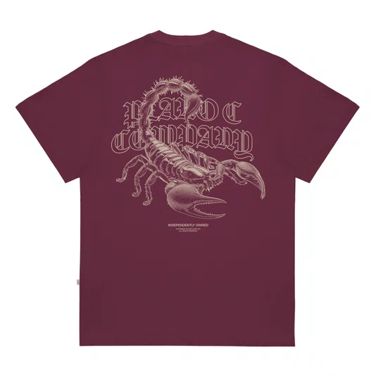 Camiseta Plano C. Scorpion Bordo