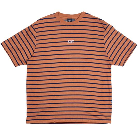 Camiseta Plano C. Stripe Logo Marrom/Azul