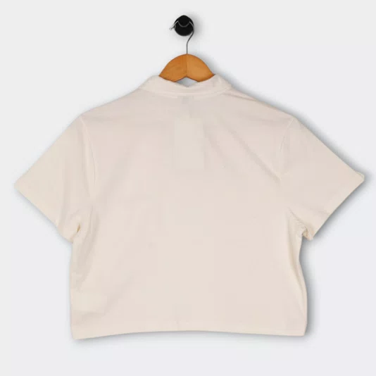 Camiseta Polo Hurley Eco Feminina Off White