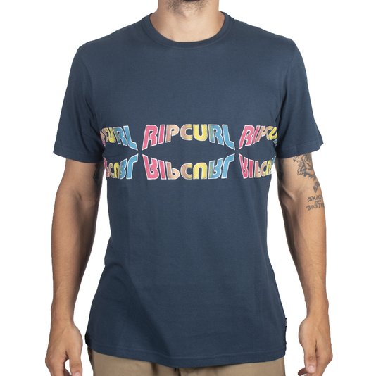 Camiseta Rip Curl Surf Revival Inverted Azul Marinho
