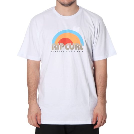 Camiseta Rip Curl Surf Revival Sunset Branco