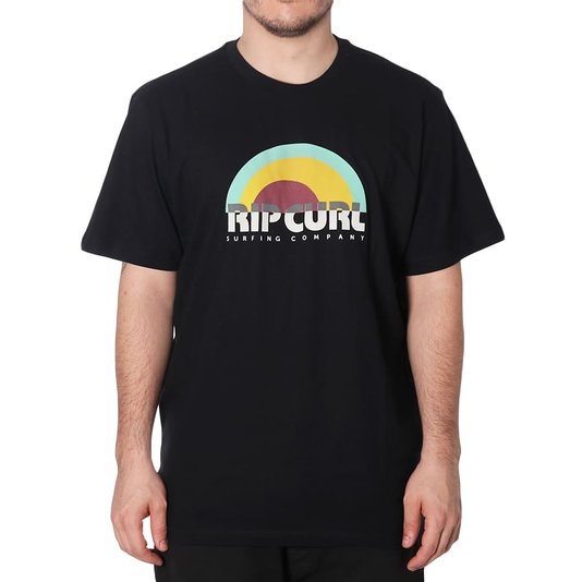 Camiseta Rip Curl Surf Revival Sunset Preto