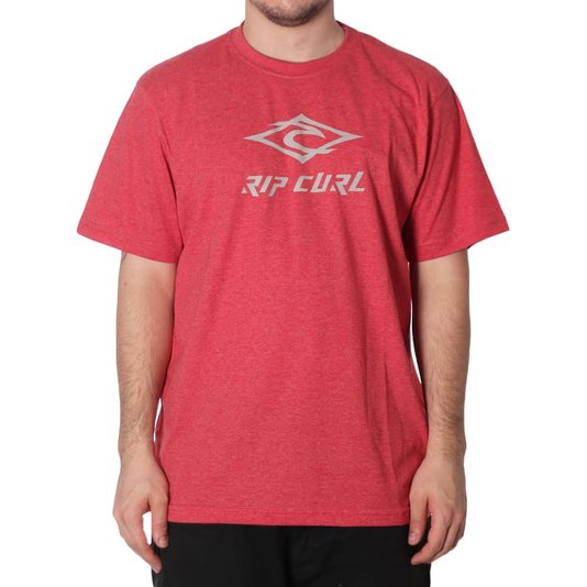 Camiseta Rip Curl Surfers Diamond Vermelho Mescla