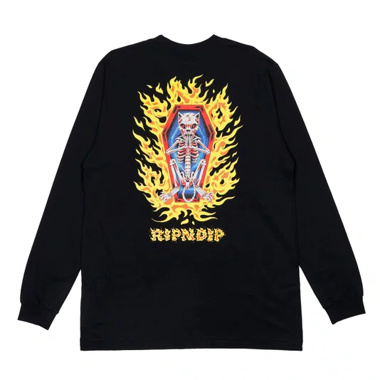 Camiseta Ripndip Burn In Heck Preto