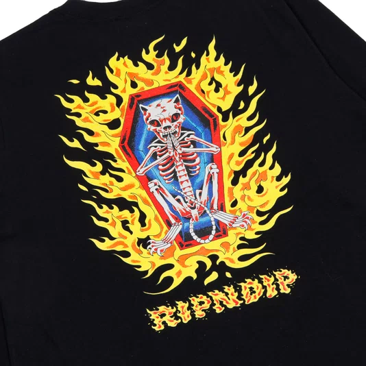 Camiseta Ripndip Burn In Heck Preto