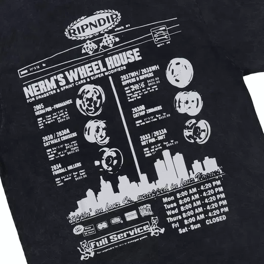 Camiseta Ripndip Nerm On Wheels Preto Estonado