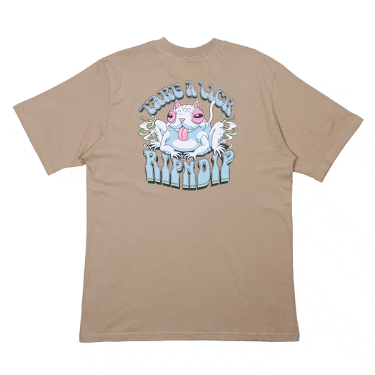 Camiseta Ripndip Take A Lick Bege