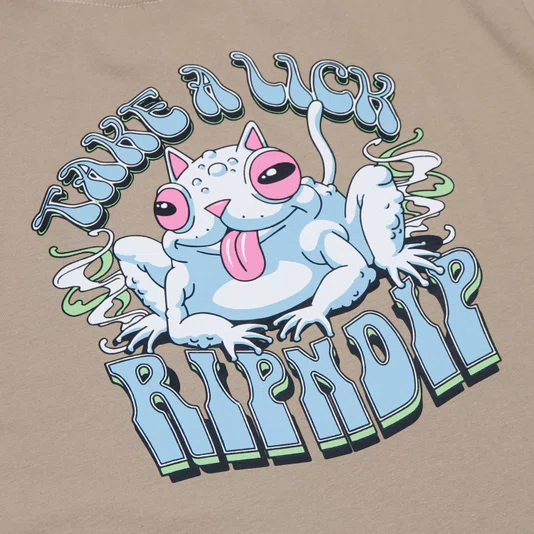 Camiseta Ripndip Take A Lick Bege