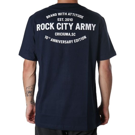 Camiseta Rock City 10th Anniversary Edition Azul Marinho