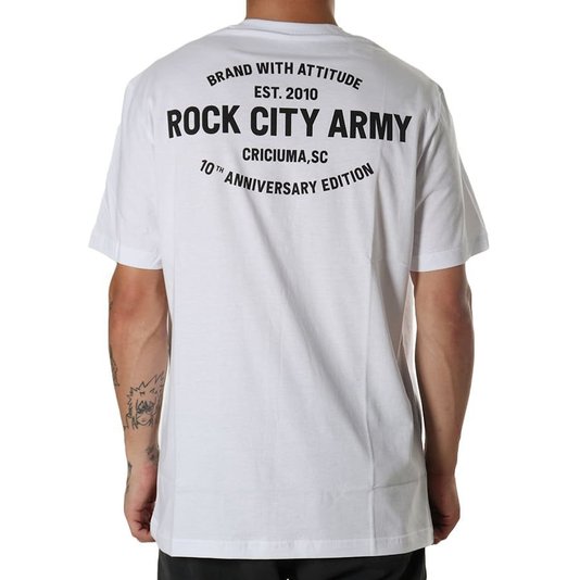 Camiseta Rock City 10th Anniversary Edition Branco