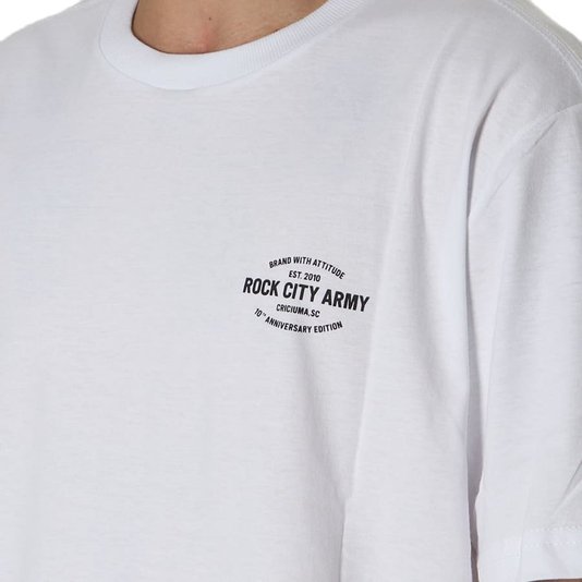 Camiseta Rock City 10th Anniversary Edition Branco