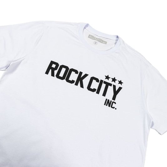 Camiseta Rock City Army 3 Estrelas Nac. Branco