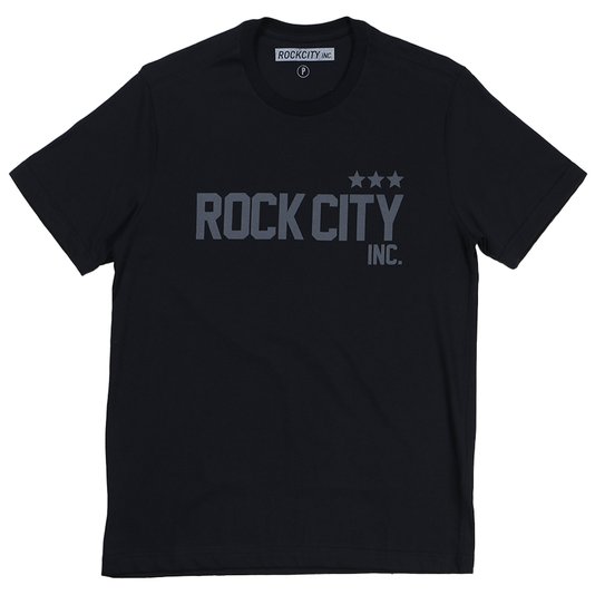 Camiseta Rock City Army 3 Estrelas Nac. Preto/Cinza