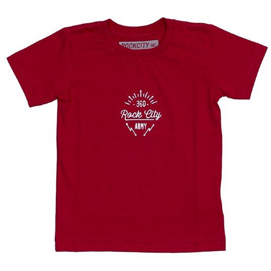Camiseta Rock City Army 360 Infantil Rosa