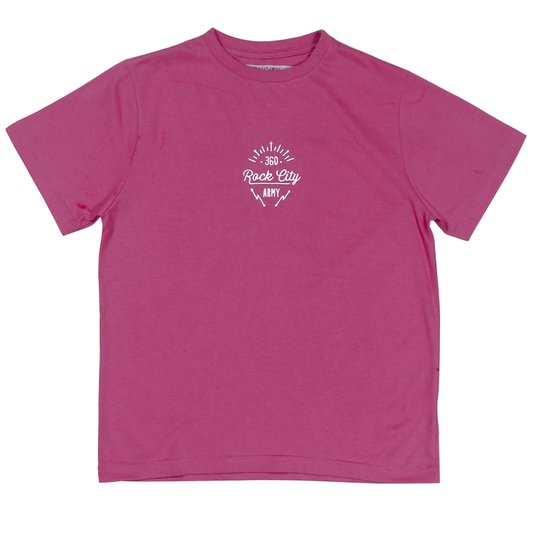 Camiseta Rock City Army 360 Juvenil Rosa