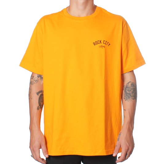 Camiseta Rock City Army Nac. Amarelo