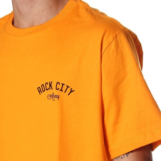 Camiseta Rock City Army Nac. Amarelo