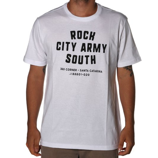 Camiseta Rock City Army South Branco