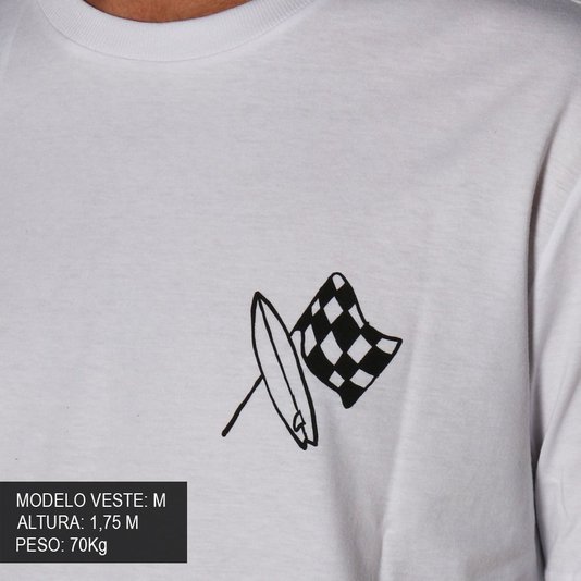 Camiseta Rock City Army Surf Branco