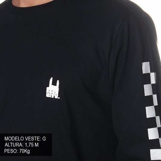 Camiseta Rock City Check-Er Preto