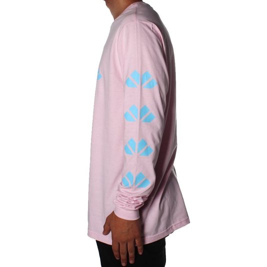 Camiseta Rock City Criciúma Manga Longa Rosa