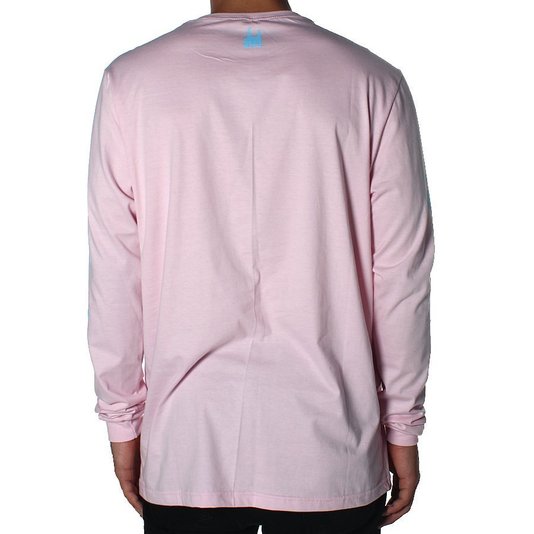 Camiseta Rock City Criciúma Manga Longa Rosa