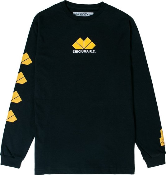 Camiseta Rock City Criciúma R. C. M/L Juvenil Preto