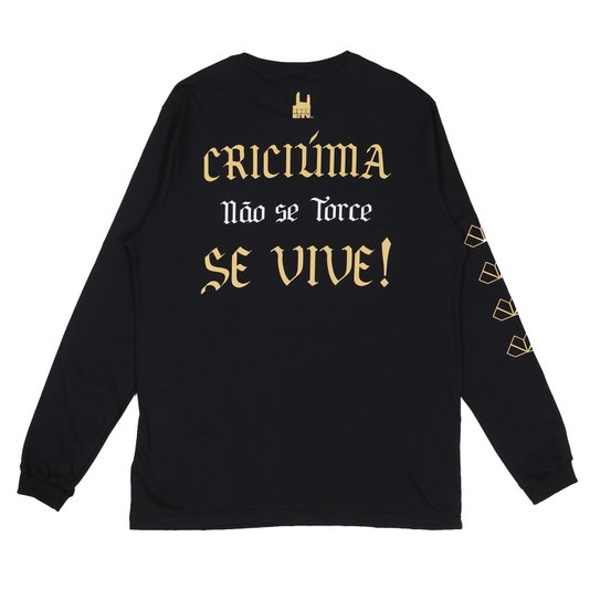 Camiseta Rock City Criciúma Se Vive M/L Preto