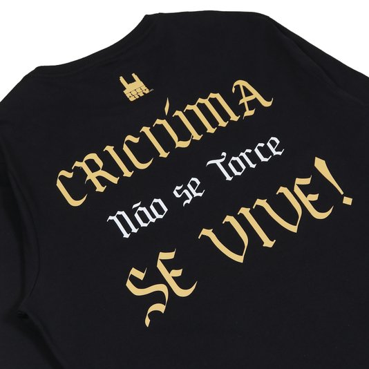 Camiseta Rock City Criciúma Se Vive M/L Preto