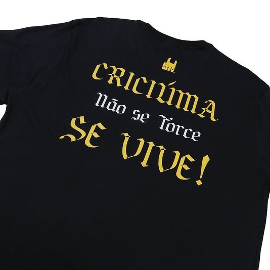 Camiseta Rock City Criciúma Se Vive Preto