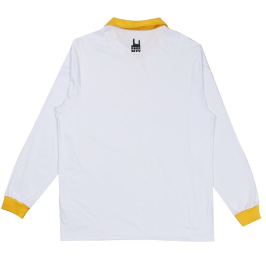 Camiseta Rock City Criciúma Vintage M/L Branco/Amarelo