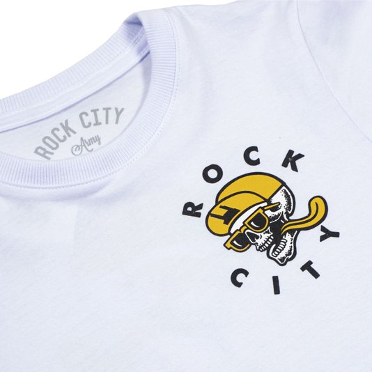 Camiseta Rock City Good Times Infantil Branco