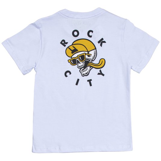 Camiseta Rock City Good Times Infantil Branco